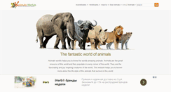 Desktop Screenshot of animalsworlds.com